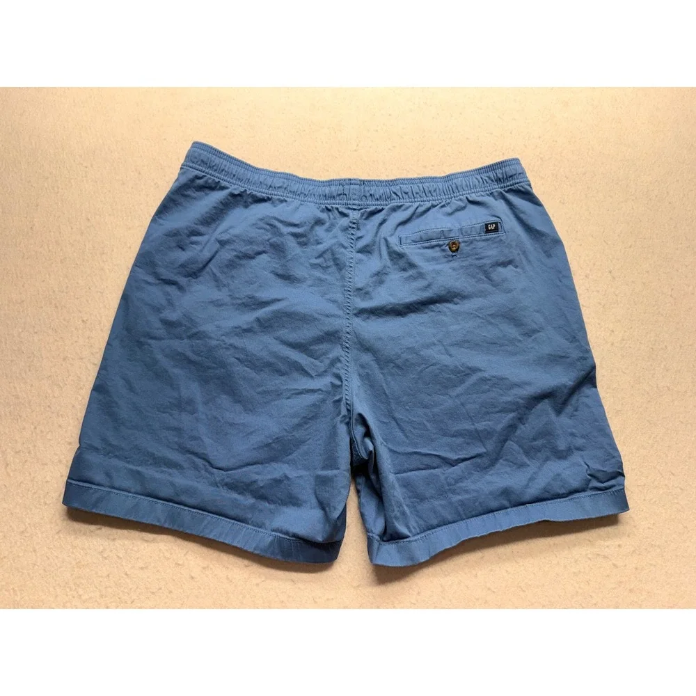 Gap Mens XXL Blue Drawstring Elastic Waist Casual Chino Shorts